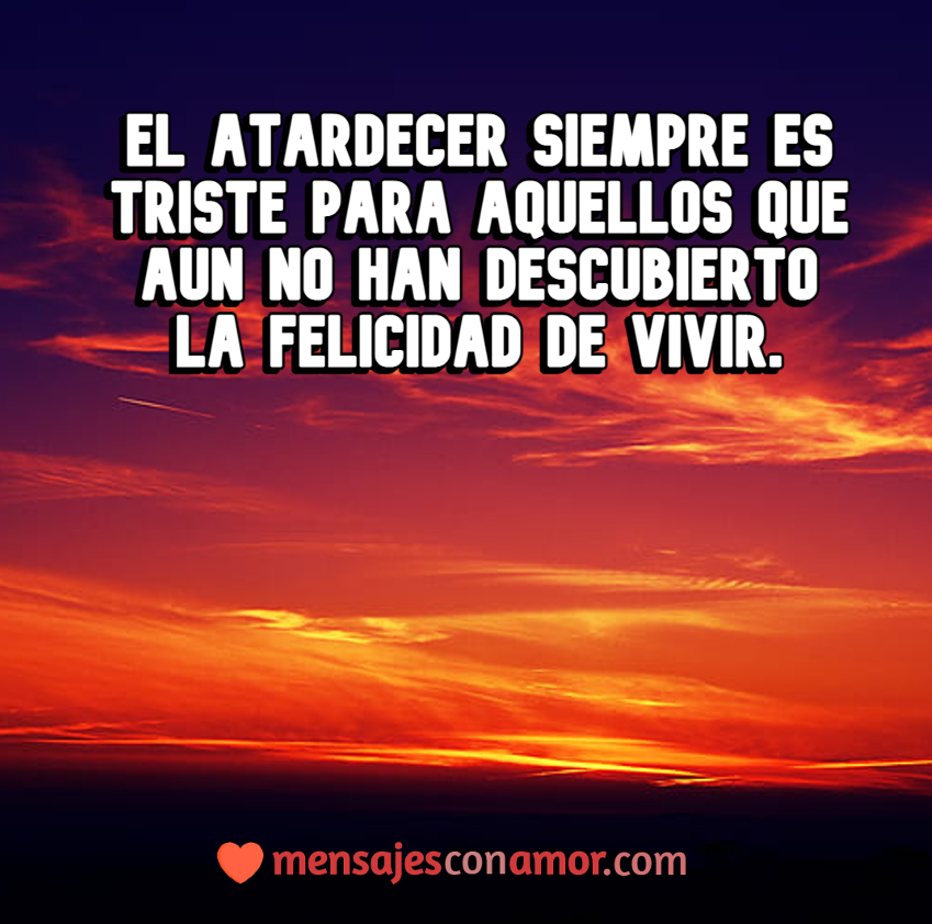 frases para disfrutar del atardecer