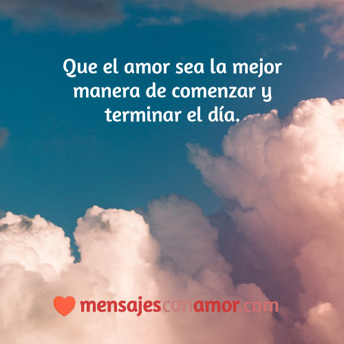 ✓ Amor para empezar el día