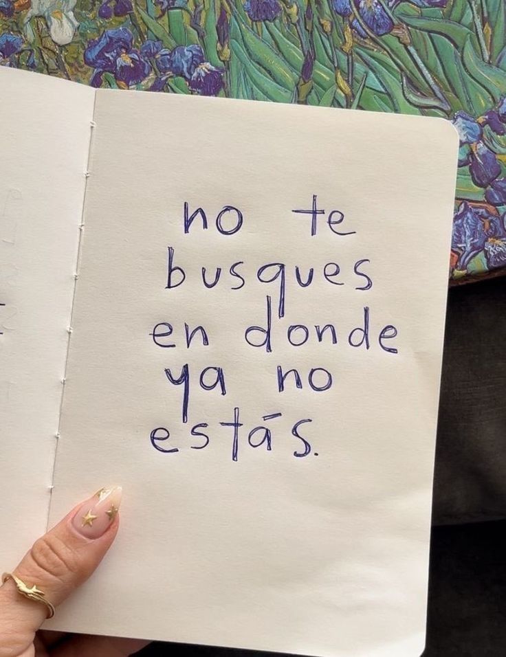 ✓ No te busques en donde ya no estás